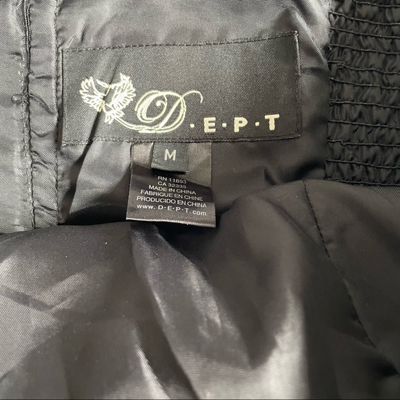 D.E.P.T thick upholstery feel strapless dress with back zip size M inside lining - Picture 3 of 8